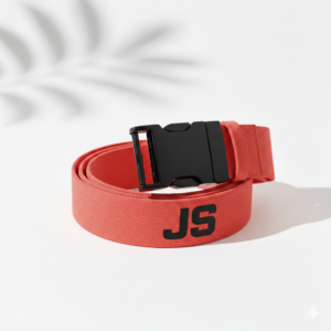 Ремінь спортивний червоний JS